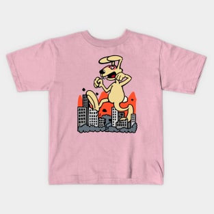 Monster Rabbit destroys City Kids T-Shirt